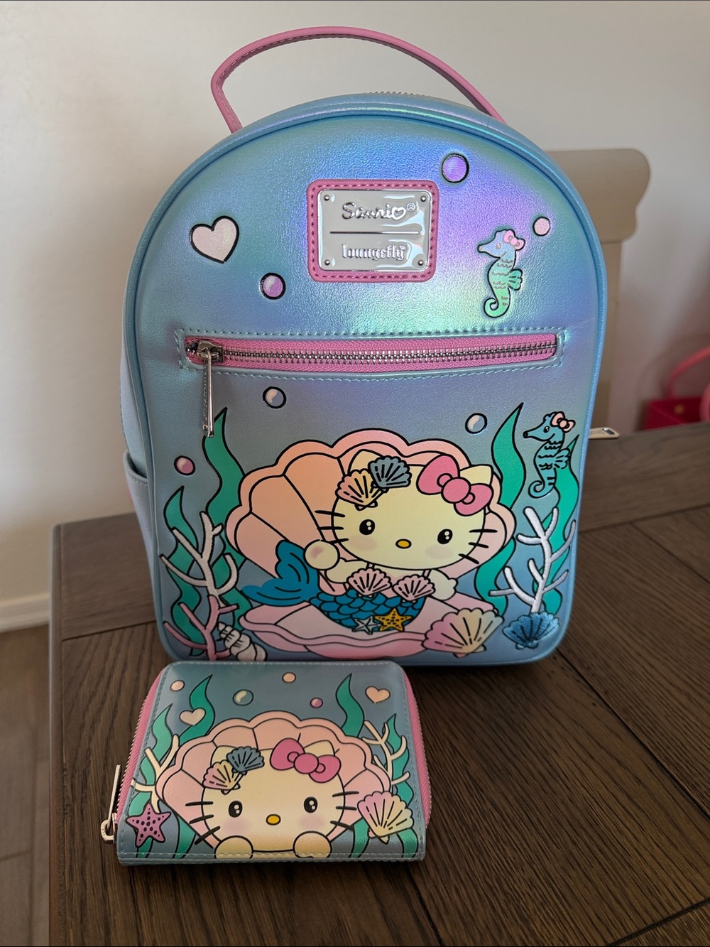 Hello Kitty Loungefly Backpack and Wallet